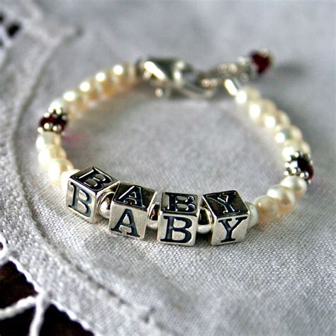 baby bracelet with name.